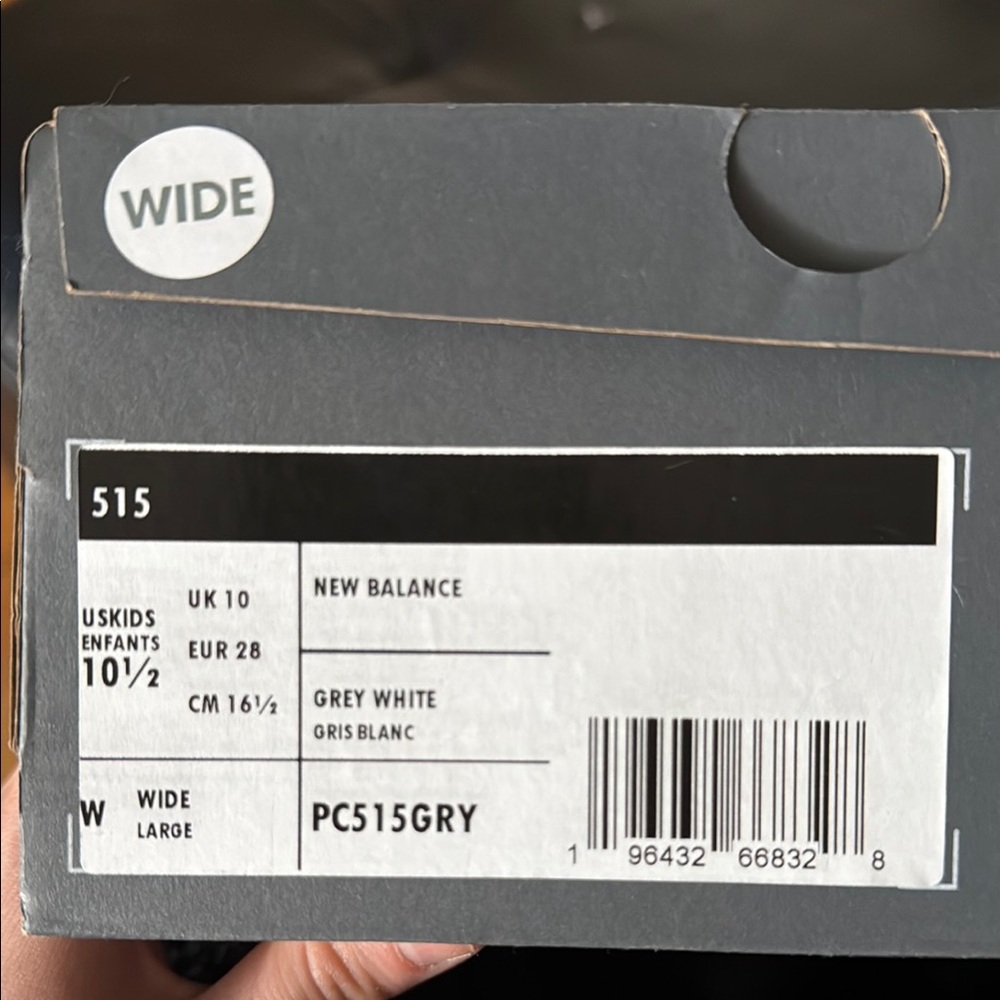 New Balance Kids' Sneakers - Grey and White